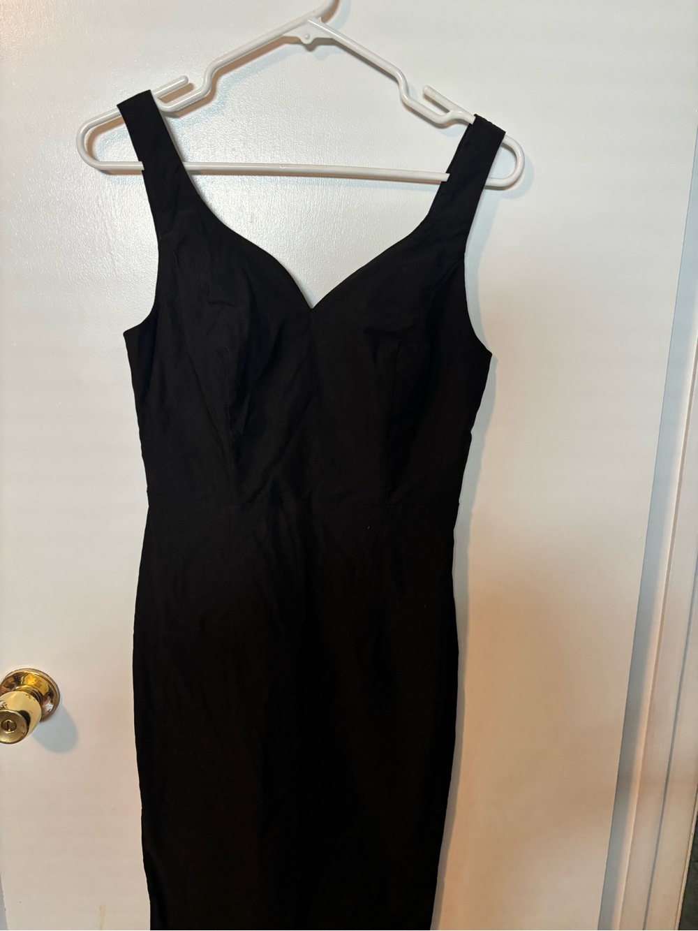 Glam Quiet Luxury Classic Black Sleeveless Sheath Little Black Dress Medium